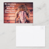 Funny Bad Parking Hinweis Visitenkarte (Vorne/Hinten)