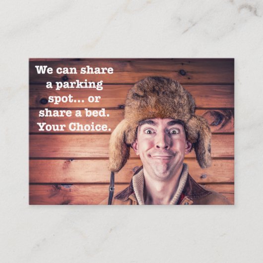 Funny Bad Parking Hinweis Visitenkarte (Vorderseite)