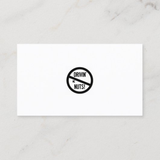 Funny Bad Parking Hinweis Visitenkarte (Rückseite)