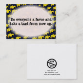 Funny Bad Parking Hinweis Visitenkarte (Vorne/Hinten)