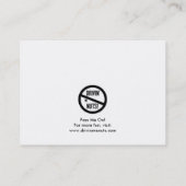 Funny Bad Parking Hinweis Visitenkarte (Rückseite)