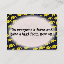 Funny Bad Parking Hinweis Visitenkarte