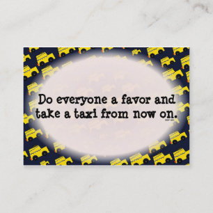 Funny Bad Parking Hinweis Visitenkarte