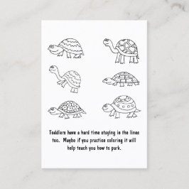 Funny Bad Parking Hinweis Visitenkarte