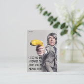 Funny Bad Parking Hinweis Visitenkarte (Stehend Vorderseite)