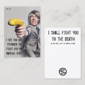 Funny Bad Parking Hinweis Visitenkarte (Vorne/Hinten)