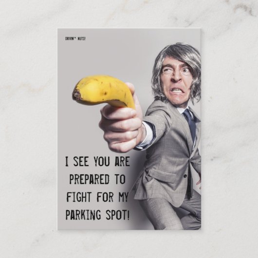 Funny Bad Parking Hinweis Visitenkarte (Vorderseite)