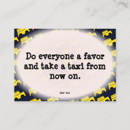 Funny Bad Parking Hinweis Visitenkarte