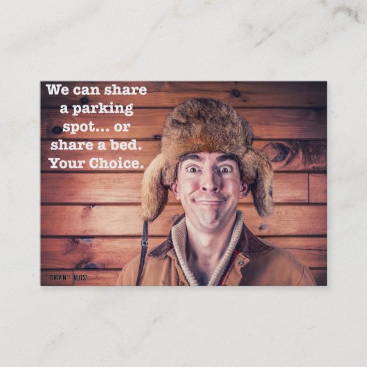 Funny Bad Parking Hinweis Visitenkarte (Vorderseite)