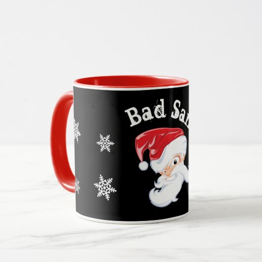Funny Bad Santa 11 oz Combo Tasse (Vorderseite Links)