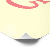 Funny Bad Spaß Hallo Sweet Cheeks Poster (Ecke)