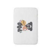 Funny Bad Spaß Halloween Spooky Poo Design Badematte (Vorderseite Vertikal)