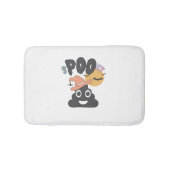 Funny Bad Spaß Halloween Spooky Poo Design Badematte (Vorderseite)