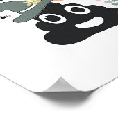 Funny Bad Spaß Niedlich Retro Halloween Spooky P Poster (Ecke)