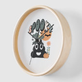 Funny Bad Spaß Niedlich Retro Halloween Spooky P Uhr (Winkel)