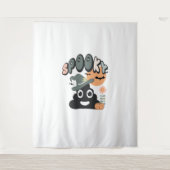 Funny Bad Spaß Niedlich Retro Halloween Spooky P Wandteppich (Vorderseite)