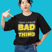 Funny Bad Thes Bold Typografie Tri-Blend Shirt