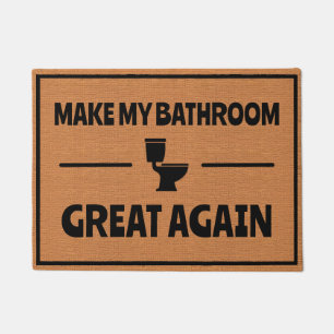 Funny Bad Toilette Spaß Rustikal Minimalistisch Fußmatte