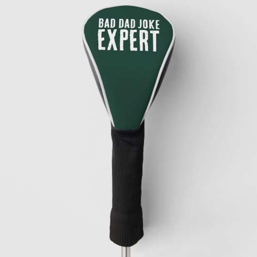Funny Bad Vater Joke Expert BOLD TYPOGRAPHIE Golf Headcover (Vorderseite)