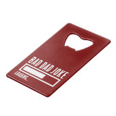 Funny Bad Vater Joke Loading Geldbeutel Flaschenöffner (Vorderseite Schrägansicht)