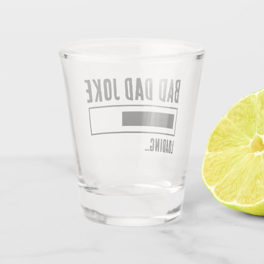 Funny Bad Vater Joke Loading Schnapsglas (Rückseite)