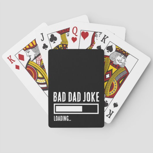 Funny Bad Vater Joke Loading Spielkarten (Rückseite)