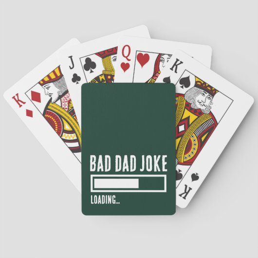 Funny Bad Vater Joke Loading Spielkarten (Rückseite)