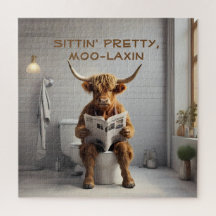 Funny Bad Wand Art Scottish Cow