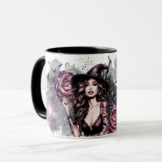 Funny Bad Witch Energy Tasse (Vorderseite Links)