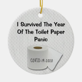 Funny Bad Year Toilettenpapier 2020 Weihnachten Keramik Ornament