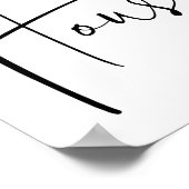 Funny Bad Zitate und Redewendungen Kunstwerk Poster (Ecke)