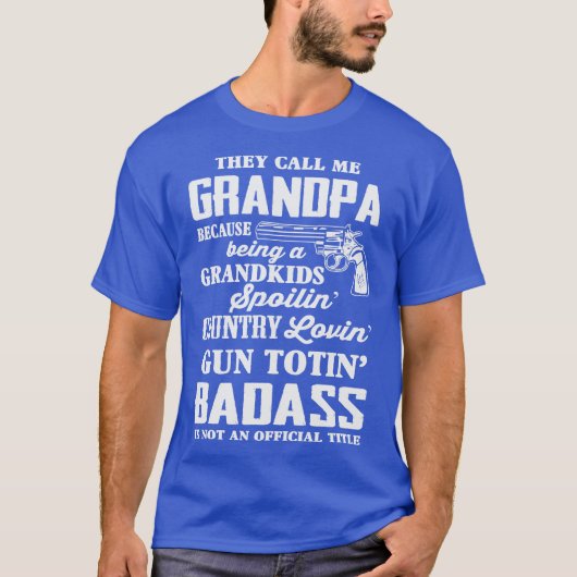 Funny Badass Grandpa T-Shirt (Vorderseite)