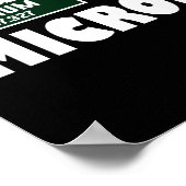 Funny Badass Microbiologe Poster (Ecke)