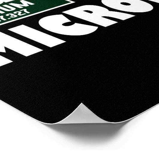 Funny Badass Microbiologe Poster (Ecke)