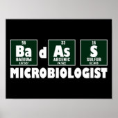 Funny Badass Microbiologe Poster (Vorne)