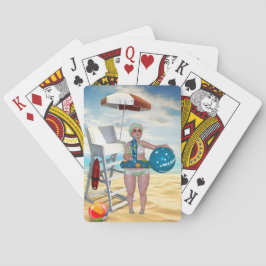 Funny Bade Beauty Beach Spielkarten