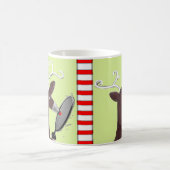 Funny Badminton Christmas Kaffeetasse (Mittel)