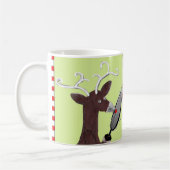 Funny Badminton Christmas Kaffeetasse (Links)
