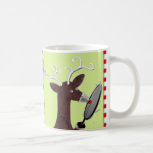 Funny Badminton Christmas Kaffeetasse
