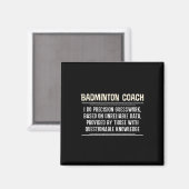 Funny Badminton Coach Graphic - I Do Precision Gue Magnet (Vorderseite/Rückseite)