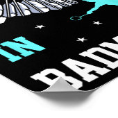 Funny Badminton Design - Ich bin das Bad in Badmin Poster (Ecke)