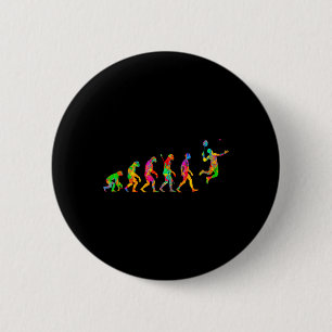 Funny Badminton Farbe für Männer Frauen Ball Sport Button