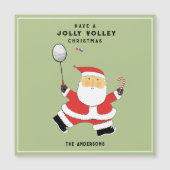 Funny Badminton Ferienkarten Magnetkarte (Vorderseite)