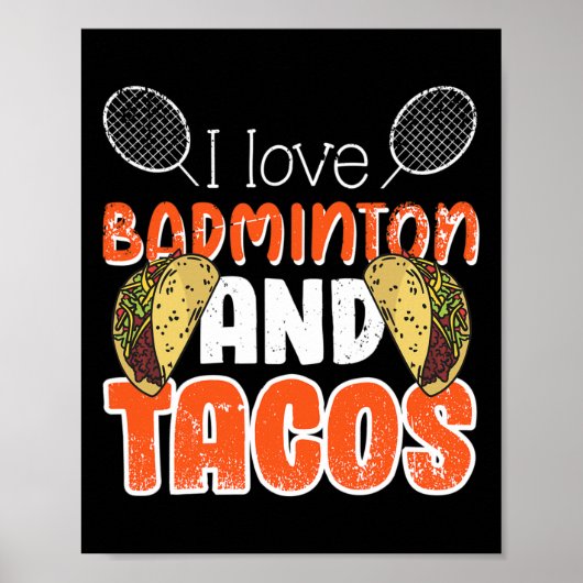 Funny Badminton - Geschenkidee für Badminton Playe Poster (Vorne)