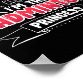 Funny Badminton Gift Ideale für Badminton Player Poster (Ecke)