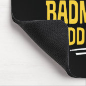 Funny Badminton Gift - Mir gefällt mein Adsum Mousepad (Ecke)
