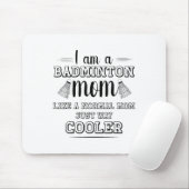 Funny Badminton Mama Shirt Mousepad (Mit Mouse)