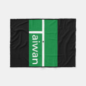 Funny Badminton Match Taiwan Neues Flaggendesign Fleecedecke (Vorderseite (Horizontal))