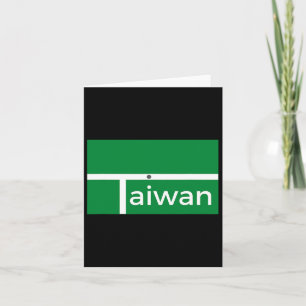 Funny Badminton Match Taiwan Neues Flaggendesign Karte