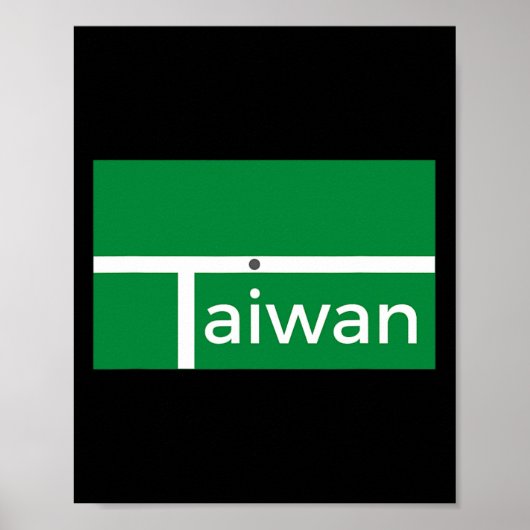 Funny Badminton Match Taiwan Neues Flaggendesign Poster (Vorne)